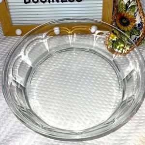 LIBBEY DURATUFF GIBRALTAR CLEAR 9" BOWL.